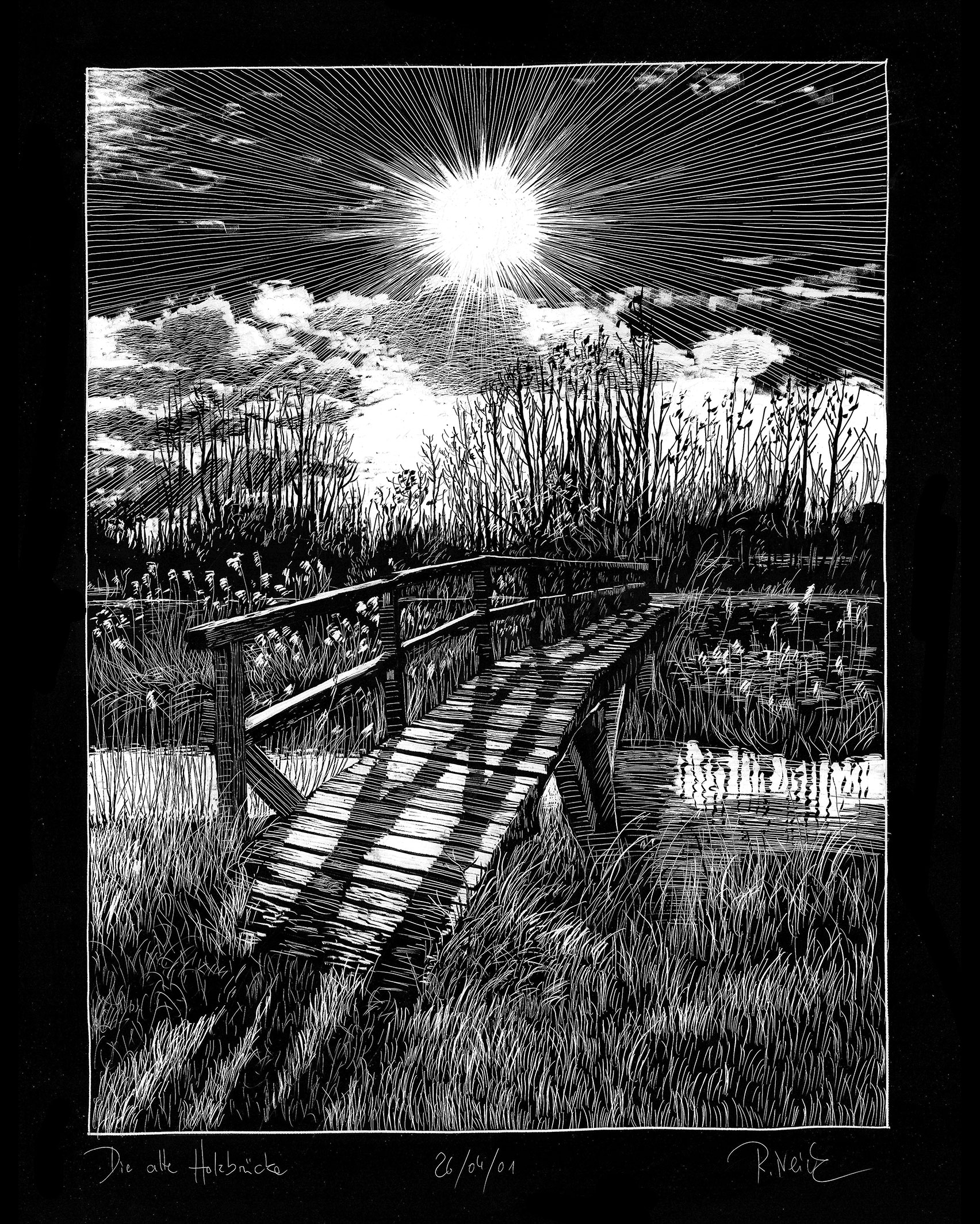 Die alte Holzbrücke