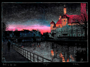Abend an der Isar - Landshut