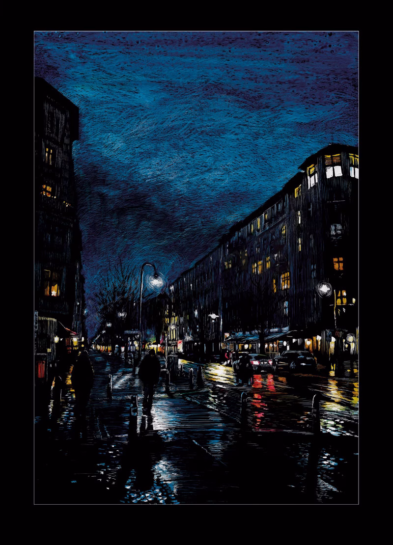 Postkarte - Kastanienallee