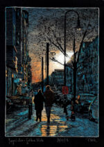 Pappelallee - Goldener Winter
